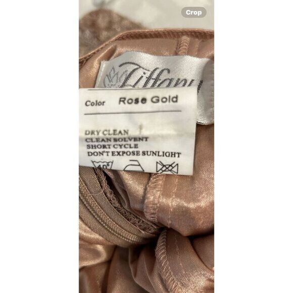 Rose Gold‎ Sequins Gown By Tiffany Designs, Backless Dress 6 Prom formal - Picture 10 of 10